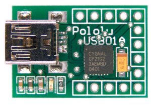 Это ключевой компонент нашего   Pololu USB-последовательный адаптер   :